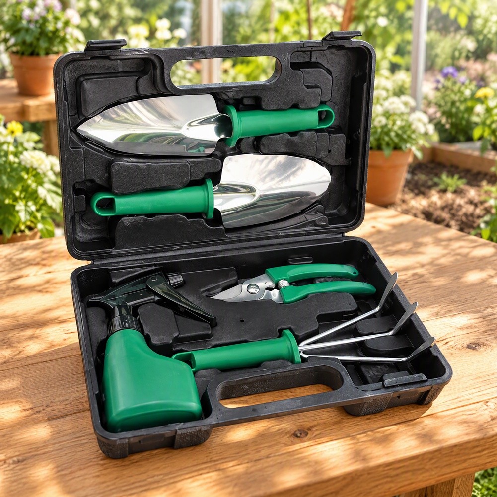 Indoor Garden Kit - 5 Piece Stainless Steel Gardening Tool