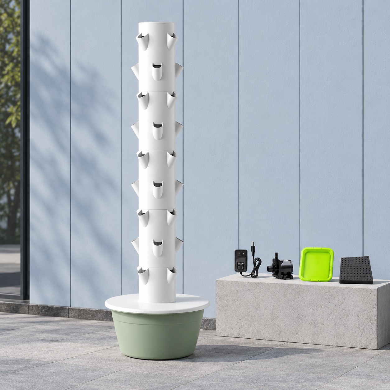 9 Layer 36 Hole Space Tree Hyd - đánh giá và giá Hydroponic Tower