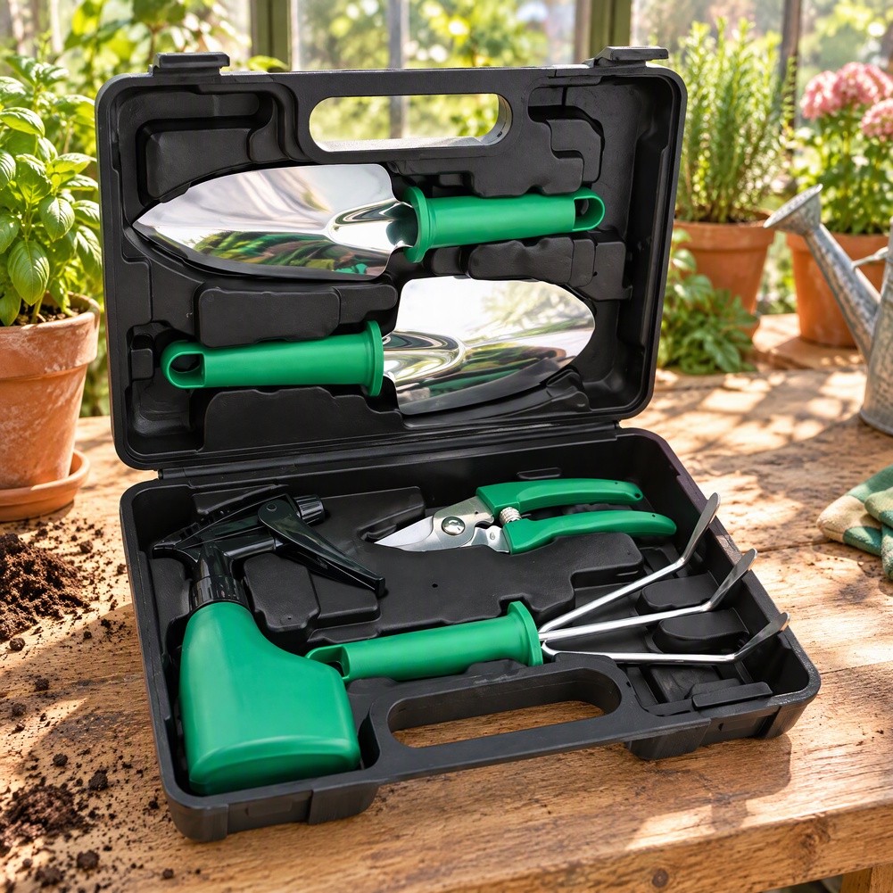 5 Piece Stainless Steel Garden - đánh giá và giá Indoor Garden Kit