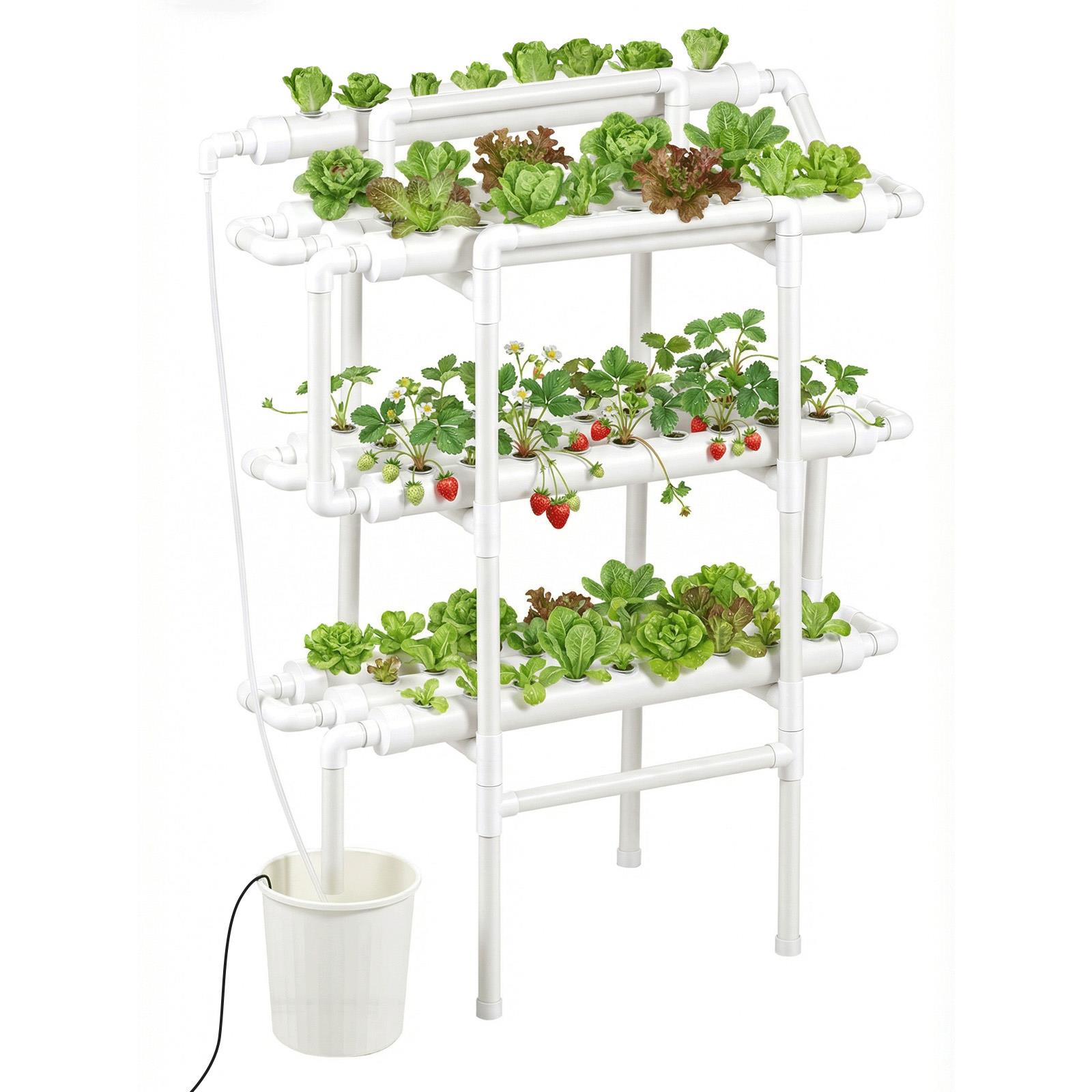 3 Tier 90 Sites Hydroponic Gro - đánh giá và giá Indoor Garden Kit