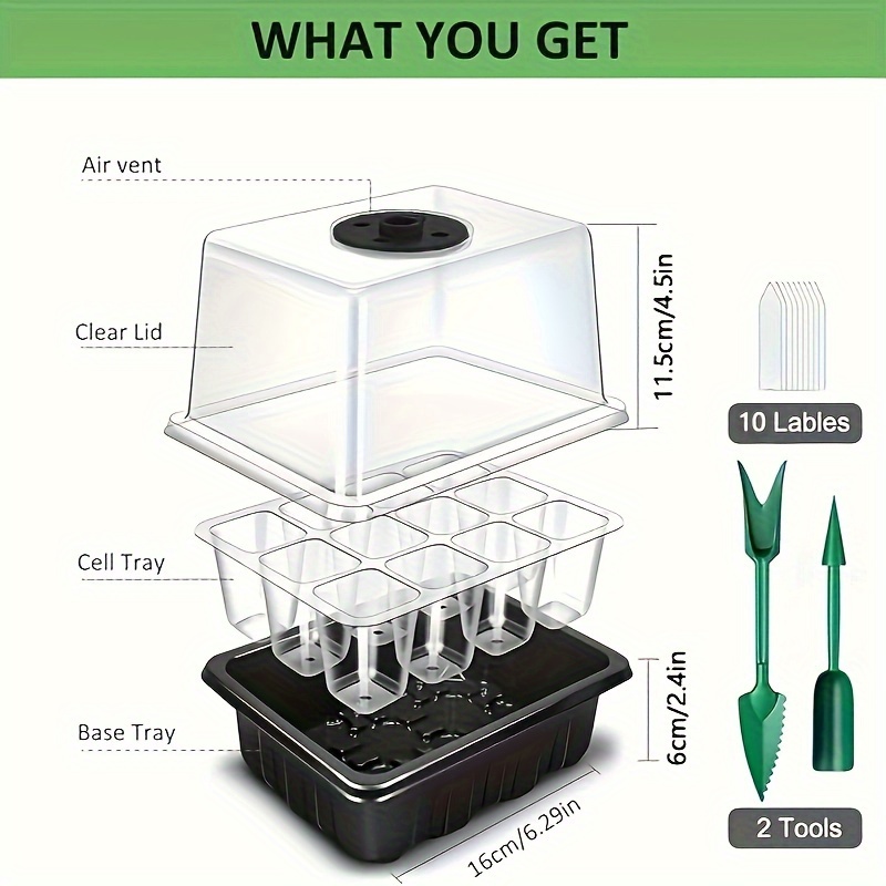 1/2/3-Pack 12/24/36-Cell Seed  - đánh giá và giá Indoor Garden Kit