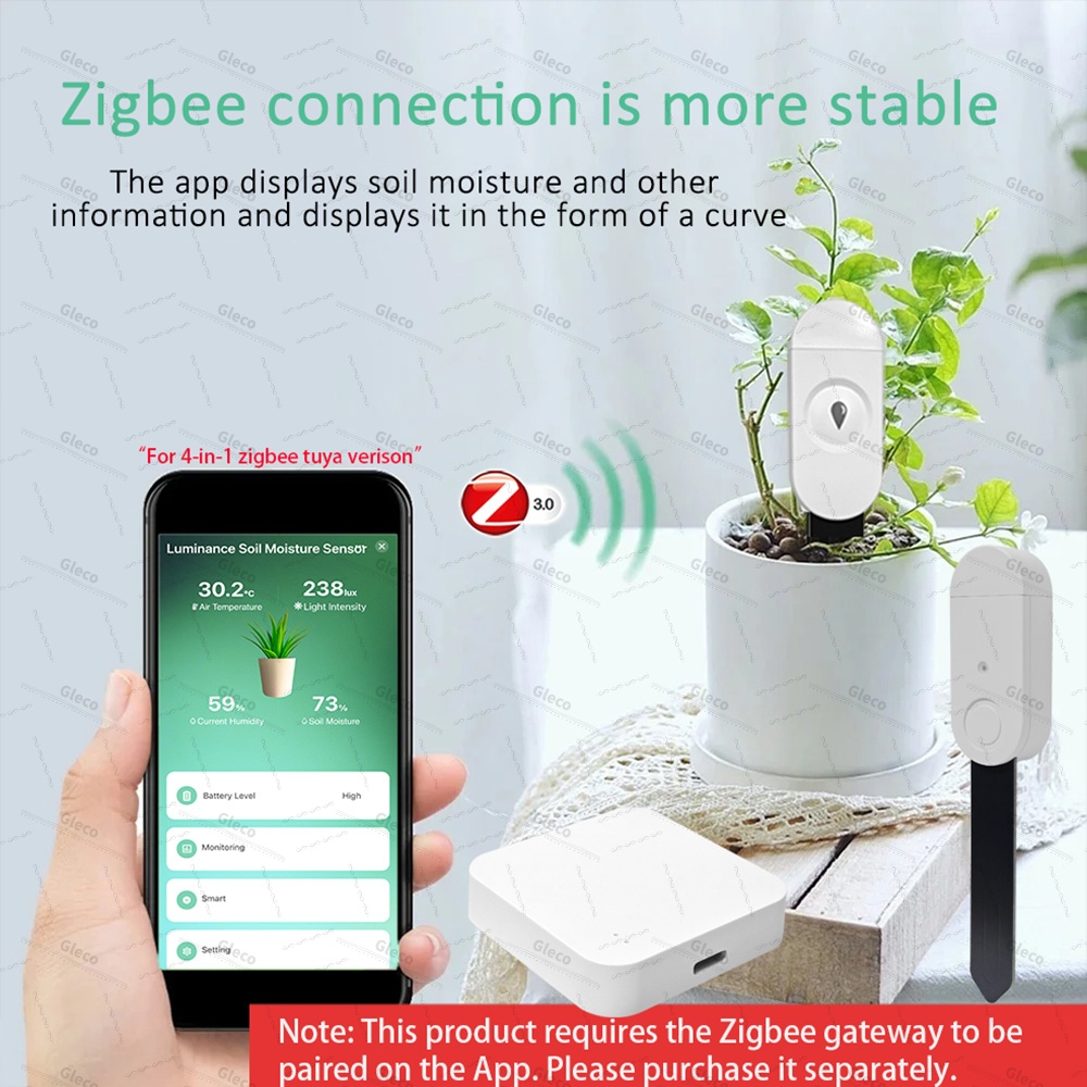 Zigbee Soil Moisture Sensor Me - đánh giá và giá Plant Monitor