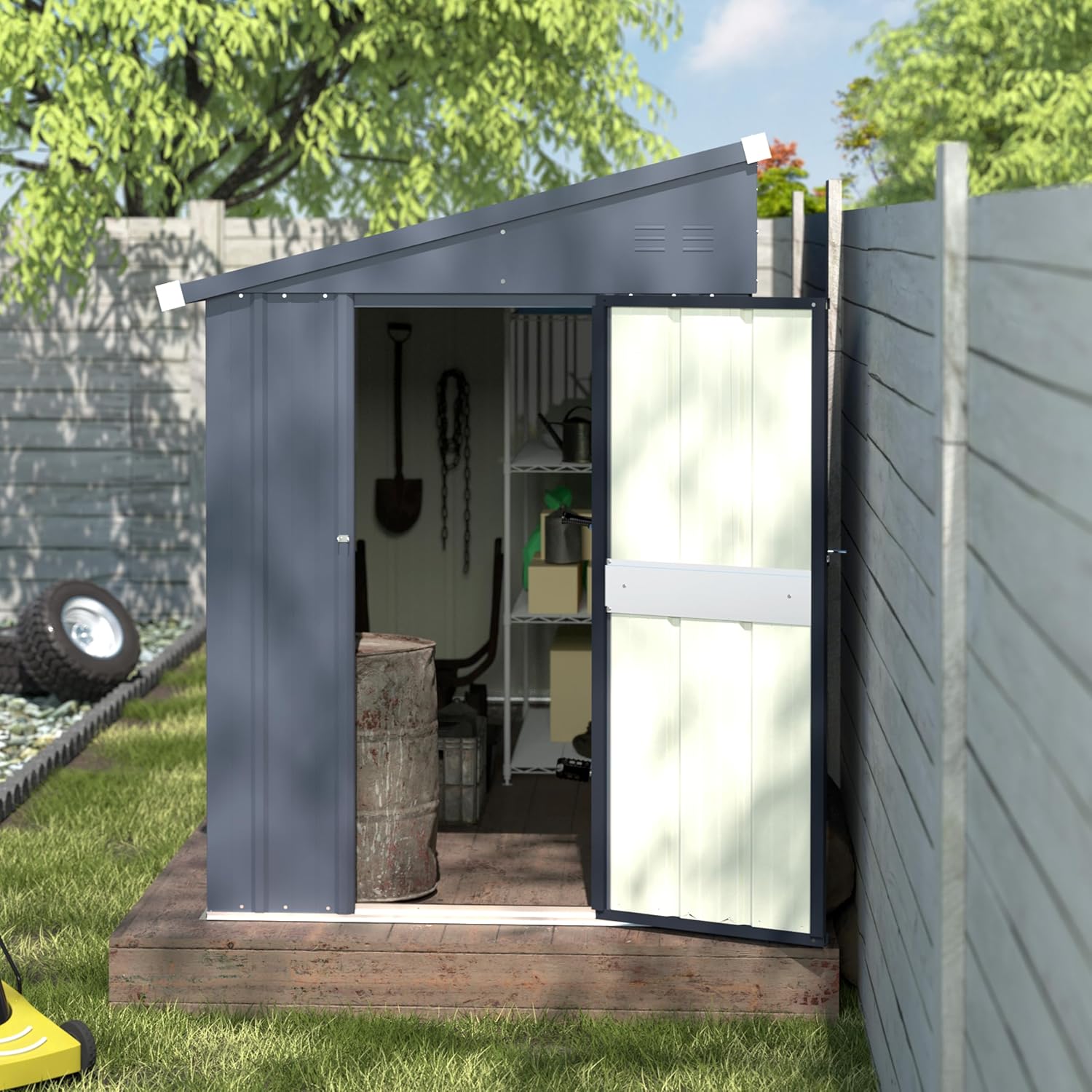 4×10 FT Outdoor Storage Shed L - đánh giá và giá Indoor Garden Kit