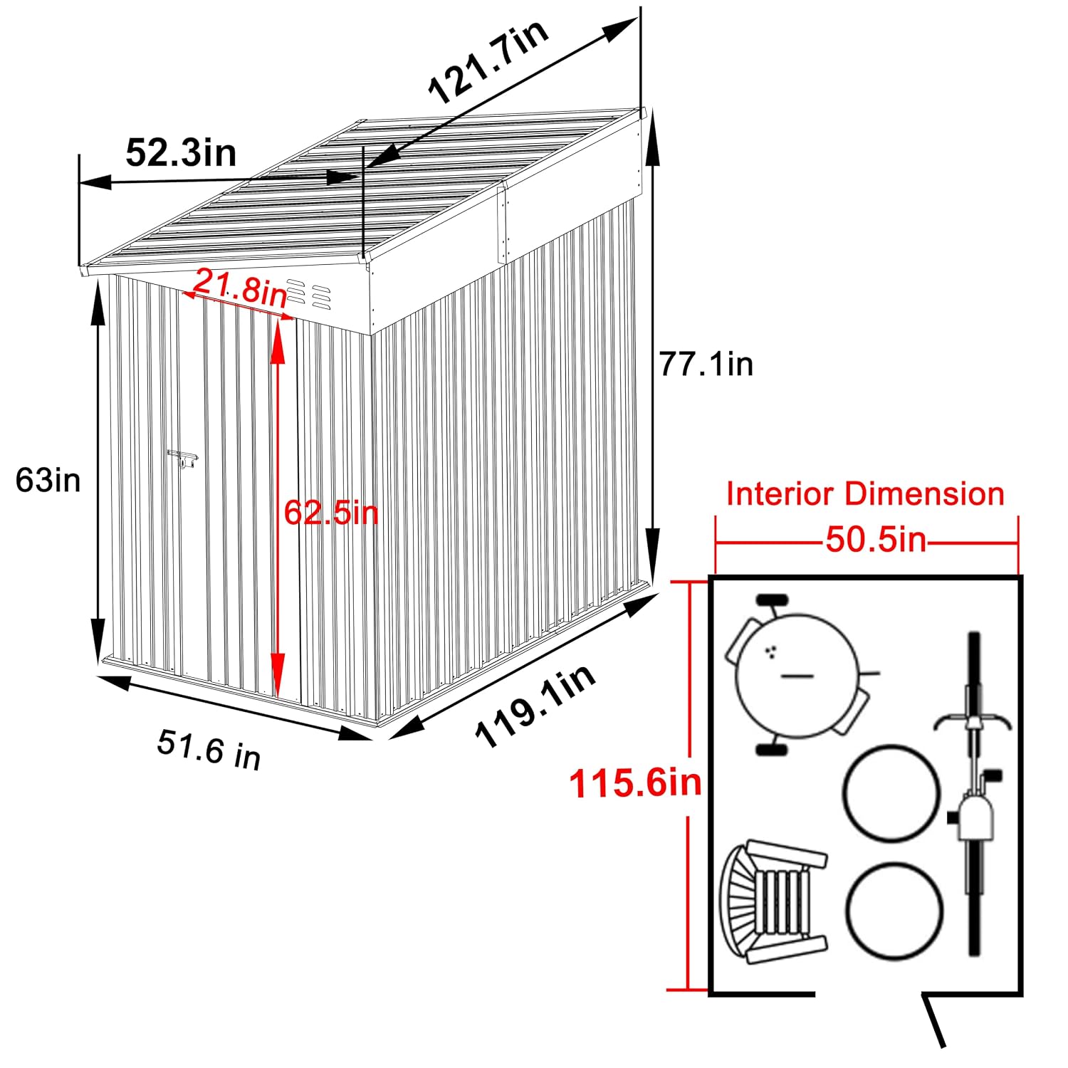 4×10 FT Outdoor Storage Shed L - đánh giá và giá Indoor Garden Kit