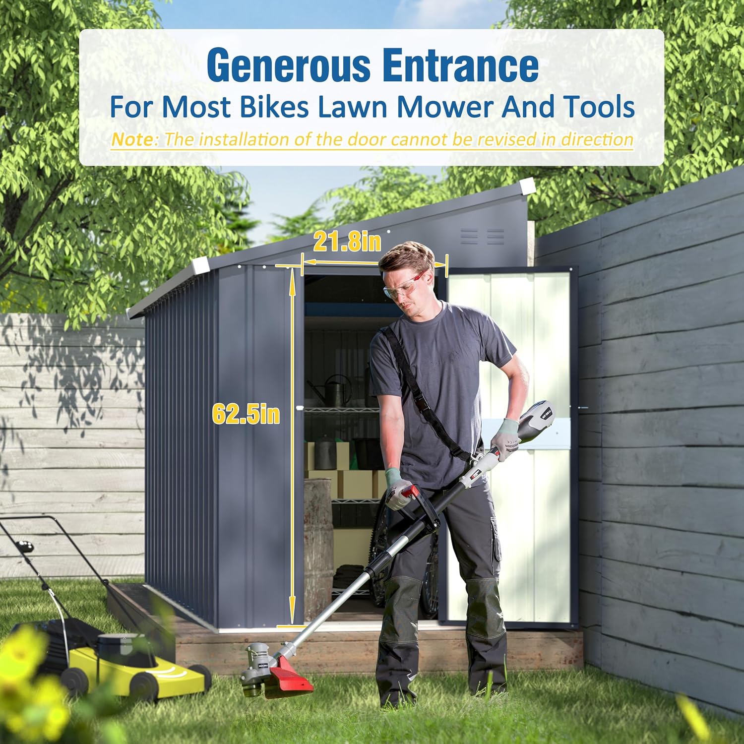 4×10 FT Outdoor Storage Shed L - đánh giá và giá Indoor Garden Kit